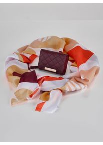 Dames Portemonnee en sjaal in rood ,maat 0, WITT, 50% Polyester, 50% Polyvinylchloride