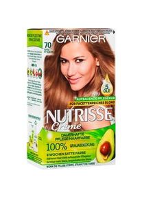 Garnier Haarfarben Nutrisse Creme Dauerhafte Pflege-Haarfarbe 6.3 Dunkles Goldblond