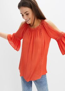 Tunika cut-out-leikkauksilla, punainen, 38, bonprix