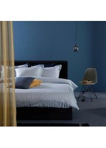 Damai Bettwäsche »Streifsatin«, (2 tlg.), in Mako Satin Qualität, 100% Baumwolle, Bett- und Kopfkissenbezug mit Reißverschluss, kühlende Sommerbettwäsche, ganzjährig einsetzbar Damai blue