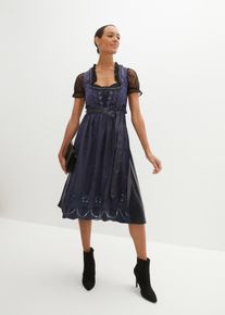 Dirndl-mekko ja esiliina (2-os. setti), sininen, 40, bonprix