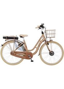 Fischer Fahrrad E-Bike »CITA RETRO 2.2 522«, 7 Gang, Shimano, Nexus, Frontmotor 250 W, (mit Fahrradschloss) Fischer Fahrrad kupferfarben glänzend 48 cm
