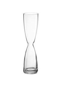Leonardo Vase , Transparent , Glas , 6.50x26.20x6.50 cm , handgemacht, zum Stellen , Dekoration, Vasen, Glasvasen