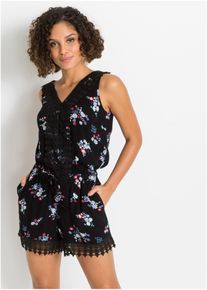 Combinaison à dentelle - noir - taille 44 - Viscose - bonprix
