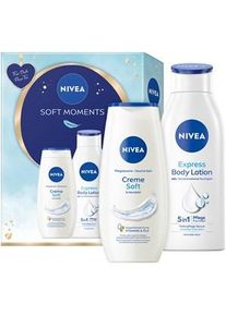 Nivea Körperpflege Duschpflege Geschenkset Cream Soft Shower Gel 250 ml + Body Lotion 400 ml