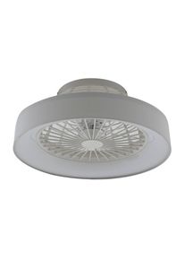 LINDBY LED-Deckenventilator Mace, weiß, leise, Ø 47 cm