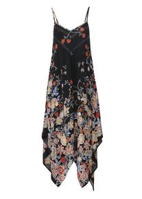 KOROSHI Dames Jurk blauw / geel / rood / zwart / wit 40