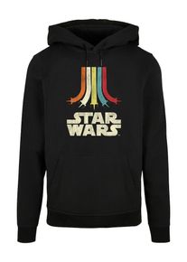 F4NT4STIC Sweatshirt 'Star Wars Retro Rainbow' Herren creme / hellblau / magenta / schwarz Größe XXXL