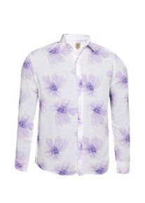 Campus Sutra Chemise ' Derek ' Homme beige, violet taille S