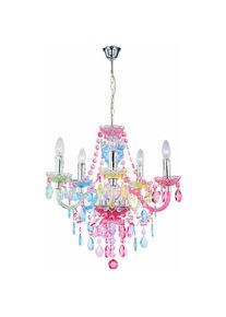 Plafond pendentif lustre salon salle à manger lustre cristal lumière suspendue colorée Globo 63218-5