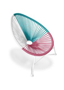 Chaise d'extérieur - Chaise de jardin d'extérieur - Acapulco Multicolore - Acier, Rotin synthétique, Metal, Plastique - Multicolore