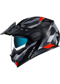 Nexx X.Vilijord Taiga, flip up helmet , color: Matt Black/Red/Grey/Light Grey , size: S