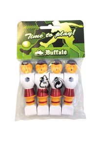 Buffalo - table football pop 16 mm rouge/blanc 4 pièces