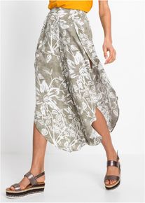 Broek van soepele viscose - groen - maat 48 - viscose - bonprix
