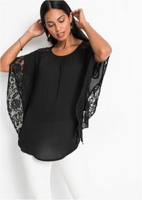 Blouse - zwart - maat 54 - bonprix