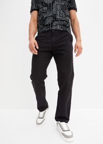 Regular fit chino van puur katoen straight - zwart - maat 48 - 100% katoen - bonprix