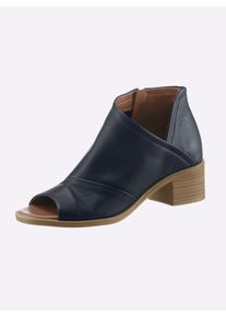 Andrea Conti Dames Sandalen in marine ,maat 40, Witt, 100% Runderleer