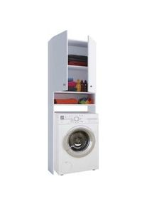 Mid.you Waschmaschinenschrank , Weiß , Kunststoff , 64.2x181.7x27 cm , Schlafzimmer, Kleiderschränke, Mehrzweckschränke