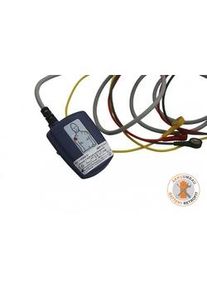 AccuCell Lithium Batterie + Einbau passend für Laerdal/ Philips EKG Überwachungskabel FR2+ (Typ M3874A)