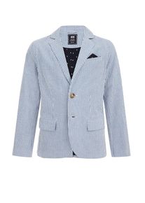 WE Fashion Chaqueta de traje, Niños, azul / blanco, talla 98-104