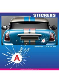 Adnauto - Sticker jeune conducteur splash - Run-R