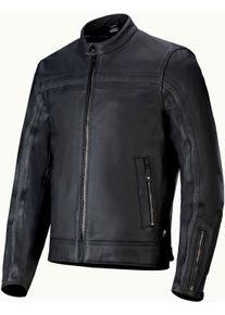 Alpinestars Dyno, leather jacket , color: Black/Black , size: L