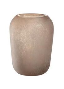 Leonardo Vase , Beige , Glas , 16.00x22.00x16.00 cm , handgemacht, zum Stellen , Dekoration, Vasen, Glasvasen