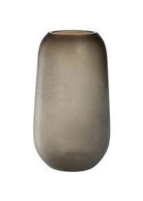 Leonardo Vase , Taupe , Glas , 23.00x40.00x23.00 cm , handgemacht, zum Stellen , Dekoration, Vasen, Glasvasen