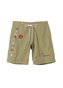 Desigual Șorturi de baie Bărbaţi verde, Mărimea XXL