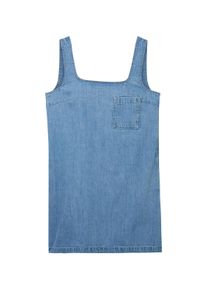 Tom Tailor Denim Damen Mini Jeans Kleid, blau, Uni, Gr. XL, baumwolle