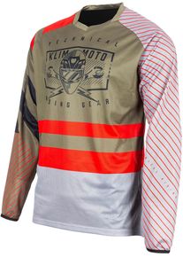 Klim Petrol S24, jersey , color: Gold/White/Orange , size: M