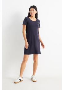 C&Amp;A Basic-T-Shirt-Kleid, Blau, Taille: XS