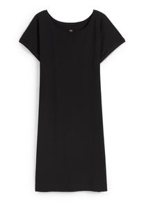 C&Amp;A Basic-T-Shirt-Kleid, Schwarz, Taille: XS