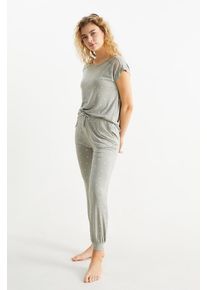 C&Amp;A Viskose-Pyjama-geblümt, Grün, Taille: XL