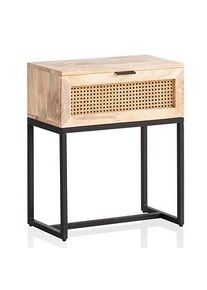 Wohnling Nachttisch Holz braun 50,0 x 30,0 x 60,0 cm
