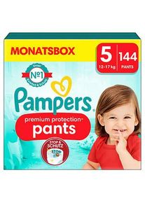 Pampers® Windeln premium protection™ Monatsbox Größe Gr.5 (12-17 kg) für Babys und Kleinkinder (4-18 Monate), 144 St.
