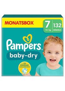 Pampers® Windeln baby-dry™ Monatsbox Größe Gr.7 (15+ kg) für Kids und Teens (4-12 Jahre), 132 St.