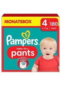Pampers® Windeln baby-dry™ Monatsbox Größe Gr.4 (9-15 kg) für Babys und Kleinkinder (4-18 Monate), 180 St.