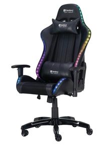 Sandberg Commander Gaming Chair RGB Büro Stuhl - PU-Leder - Bis zu 150 kg