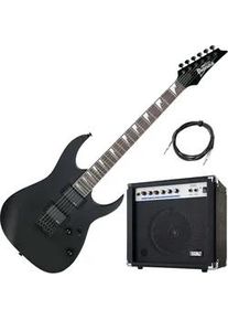 Ibanez GRG121DX-BKF E-Gitarre AK20G Set