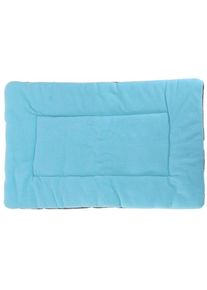 Tapis Coussin Lit Couchage Tissu Velours Chien Chat Animaux Niche Dog Bed Bleu S
