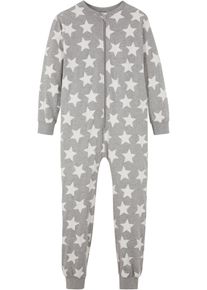 Lapset Lasten pyjamahaalari luomupuuvillasta, harmaa, 104/110, bonprix