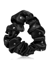 Crystallove Crystalized Silk Scrunchie elastico in seta per i capelli colore Black 1 pz