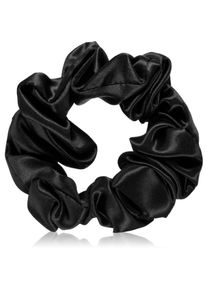 Crystallove Silk Scrunchie elastico in seta per i capelli Black 1 pz