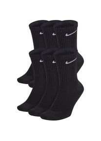 Nike Unisex Everyday Cushioned Training Crew Socks (6 Paar) schwarz