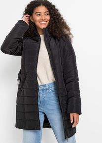 Veste matelassée avec ceinture - noir - taille 36 - bonprix