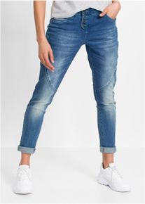 Jean boyfriend - bleu - taille 38 avec coton - bonprix