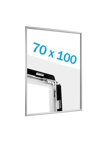 Cadre clic-clac B1 standard argent | 17 mm | En onglet, aluminium