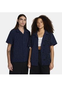 Nike SB bowlingshirt met korte mouwen, print en knoopsluiting - Blauw