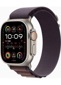 Apple Watch Ultra 2 (2023) | GPS + Cellular | silber | Alpine Loop Indigo M/L